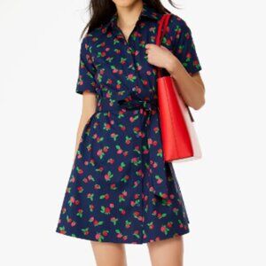 kate spade tossed strawberry shirtdress